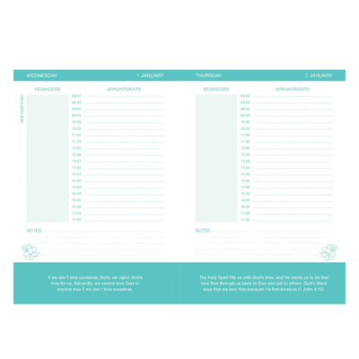 Daily Planner 2025 Joyce Meyer Teal