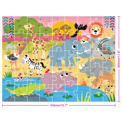 Junior Jigsaw Carry & Play: African Safari 45 Piece Jigsaw Puzzle