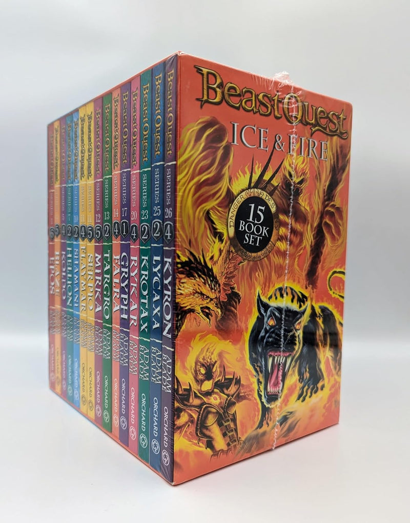 Beast Quest Ice and Fire 15 Book Collection Box Set