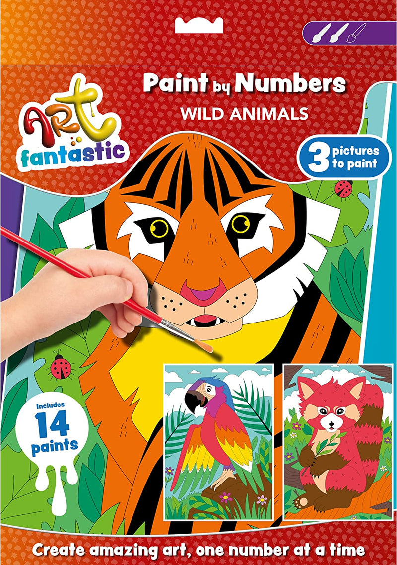 Paint by Numbers Triple Set Wild Animals Box Set