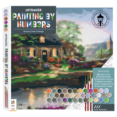 ArtMaker Painting by Numbers Kit: Stoney Creek Cottage