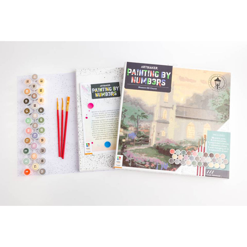 ArtMaker Painting by Numbers Kit: Blossom Hill Church