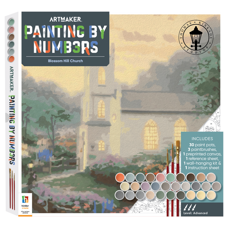 ArtMaker Painting by Numbers Kit: Blossom Hill Church