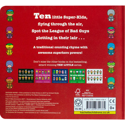 Ten Little Superheroes Board Book