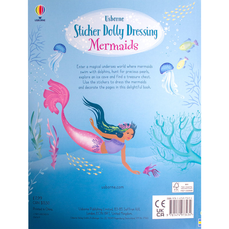 Sticker Dolly Dressing Mermaids