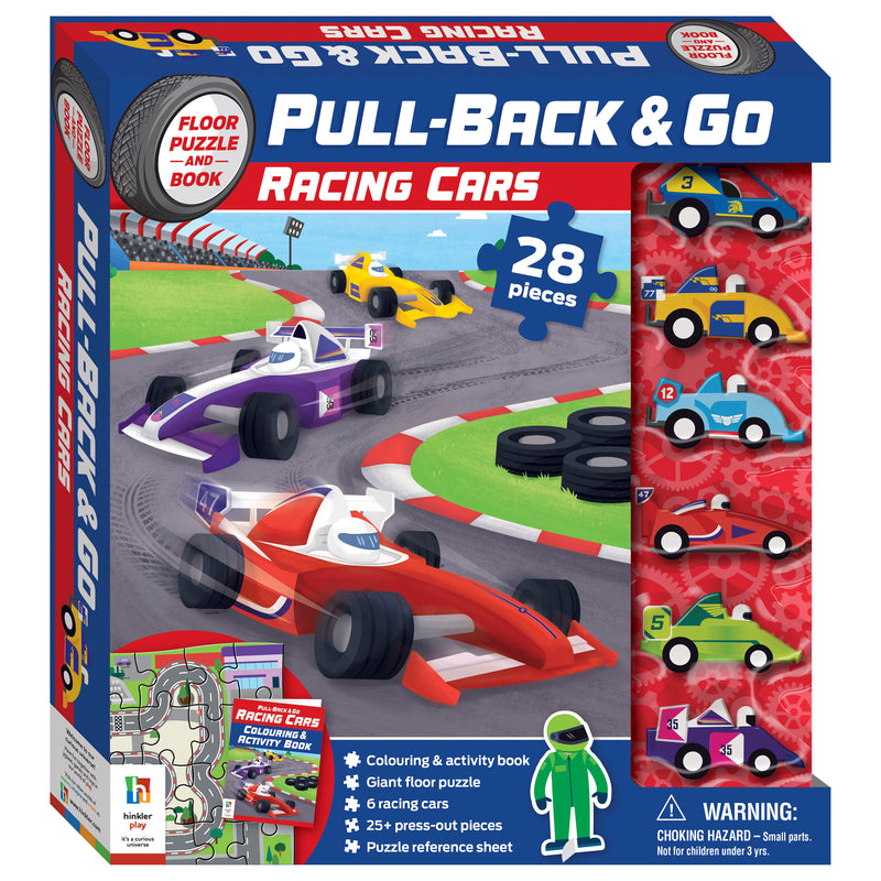 Pull Back and Go Racing Cars Activity Kit