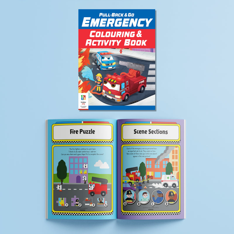 Pull Back & Go: Emergency Vehicles Activity Kit