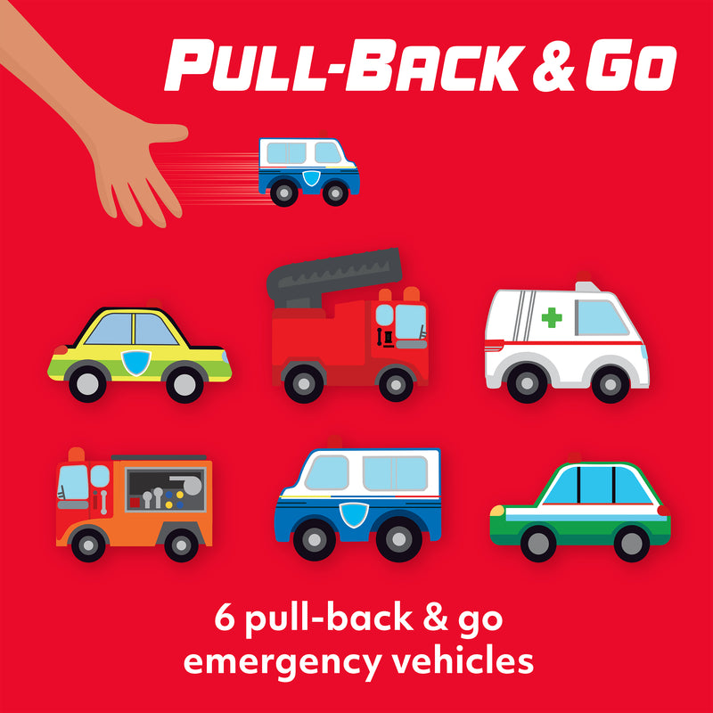 Pull Back & Go: Emergency Vehicles Activity Kit