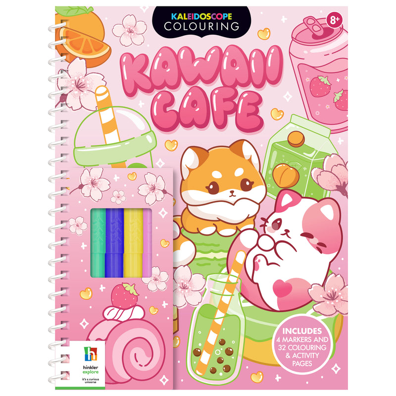 Kaleidoscope Colouring Kawaii Cafe Colouring Book