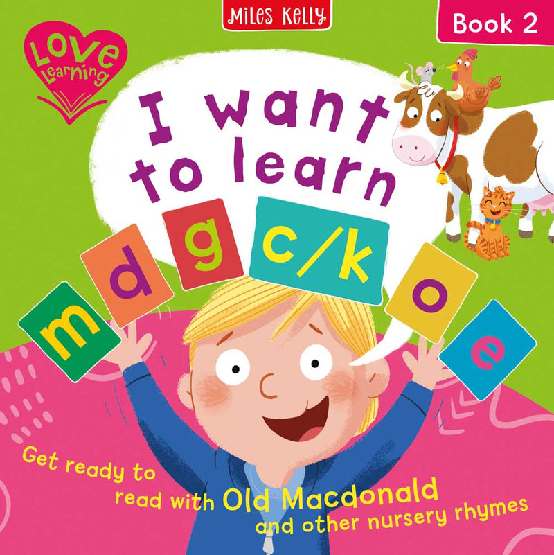 I want to learn: m d g c/k o e (Book 2)