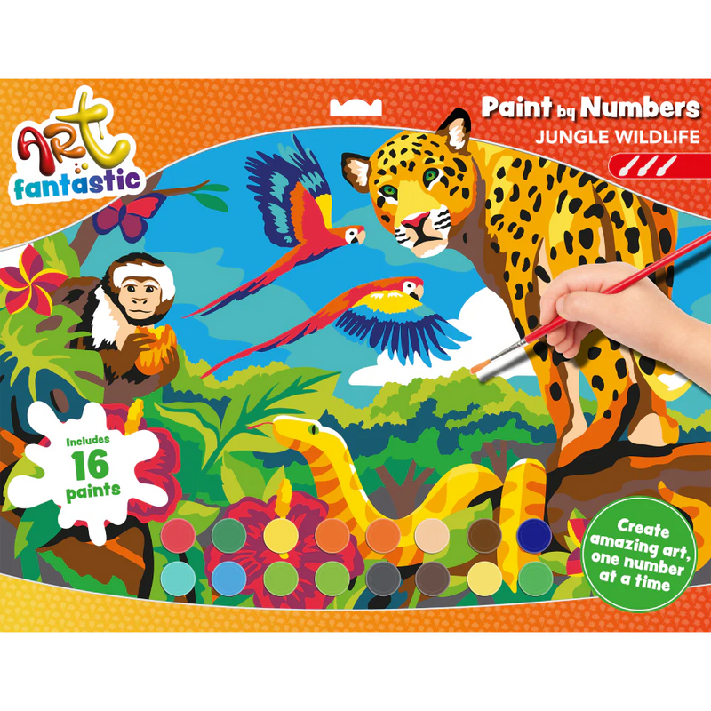 Paint by Numbers Jungle Wildlife Pack