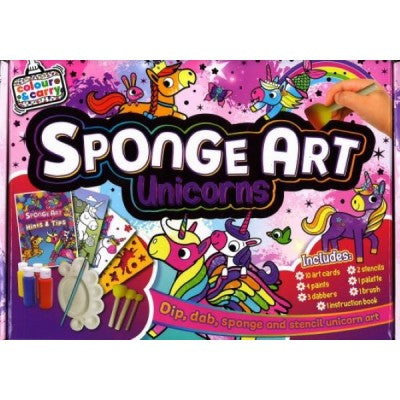 Craft and Carry Sponge Art Unicorns Activity Kit