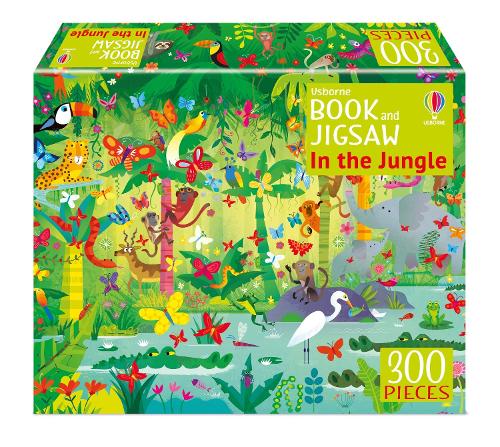 Usborne Book and 300 Jigsaw In the Jungle Box Set