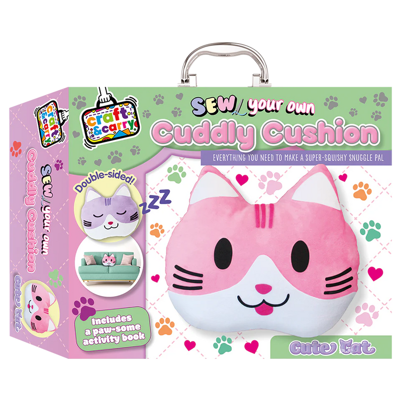 Sew Your Own Cuddly Cushion Cute Cat Box Set