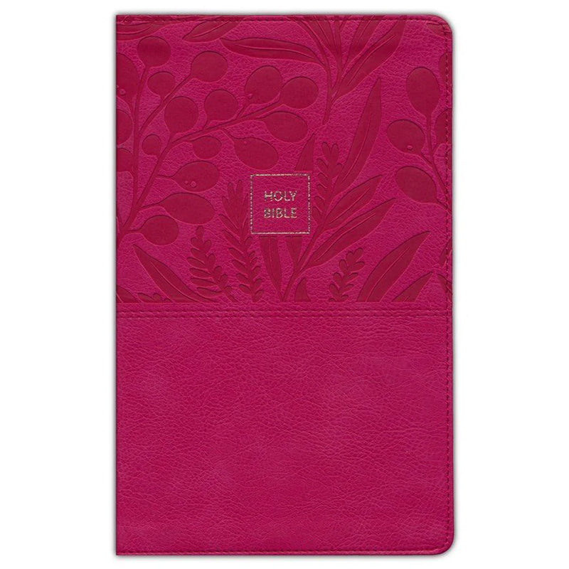 NKJV Pink Faux Leather Large Print Pink Bible