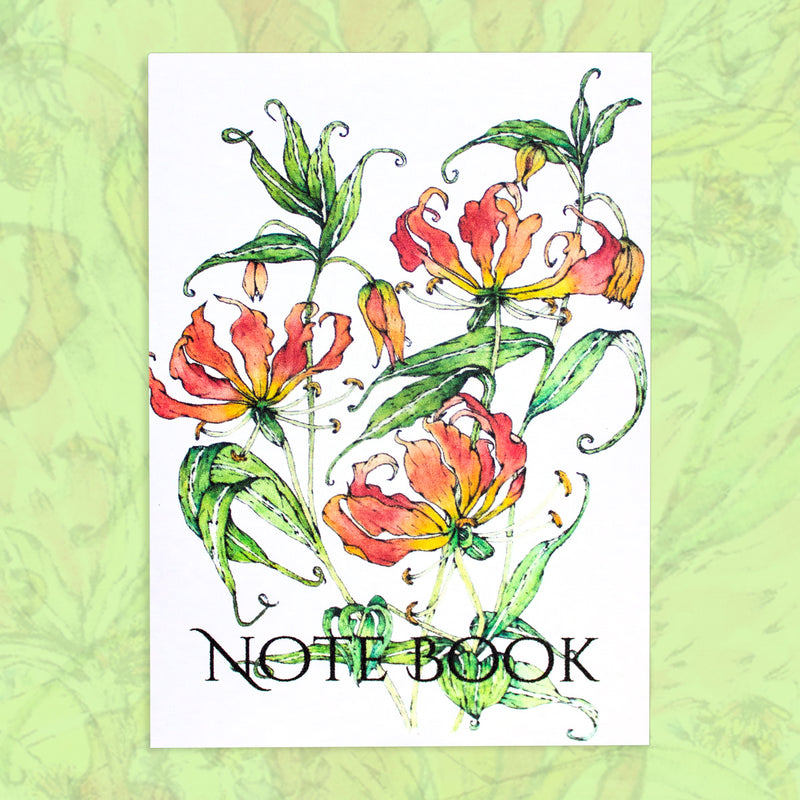 Notebook A7 Flame Lily