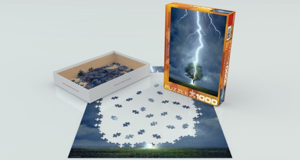 Lighting Striking Tree 1000 Piece Puzzle