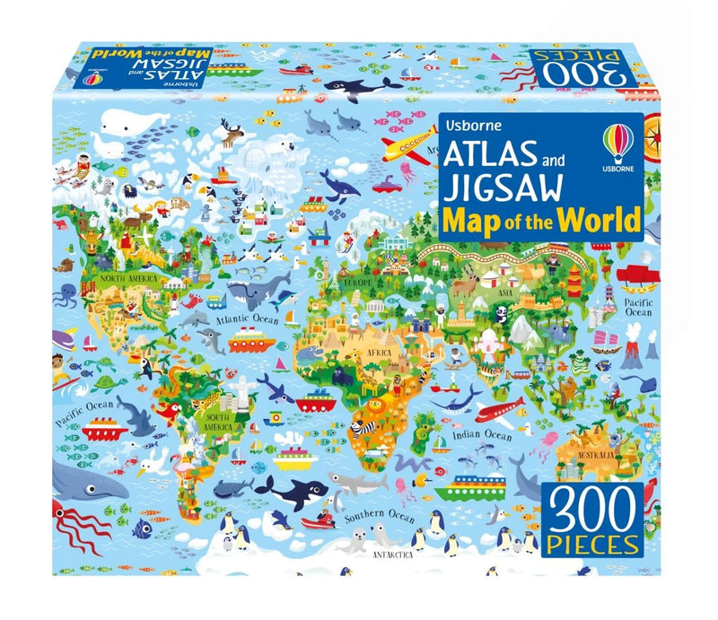 Atlas and Jigsaw Map of the World Box Set