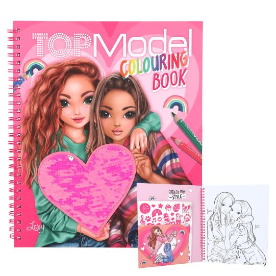 Topmodel Colouring Book With Reversible Sequins