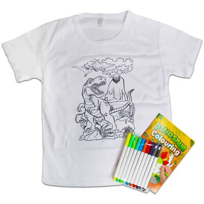 Colour Your Own Dinosaur T-Shirt Box Set - Readers Warehouse