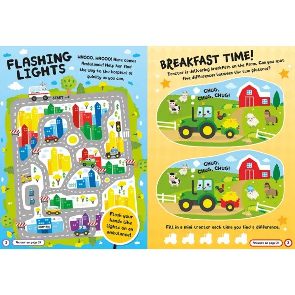 Fun Felt Sticker Activity Book: Busy Vehicles - Readers Warehouse