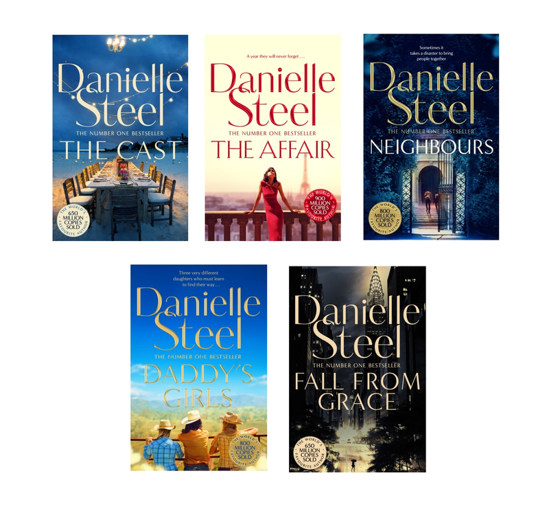 Danielle Steel Romantic Hearts 5 Romance Novel Book Pack