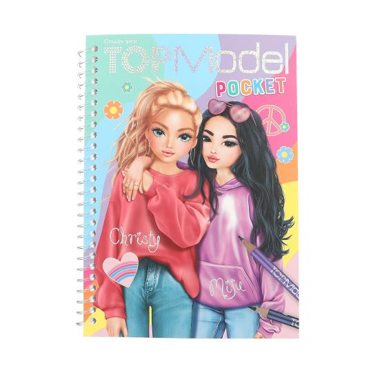 TOPModel Pocket Colouring Book Christy & Miju