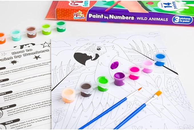 Paint by Numbers Triple Set Wild Animals Box Set - Readers Warehouse