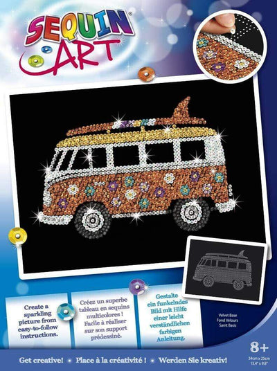 Sequin Art 1955 Camper Van Activity Kit - Readers Warehouse