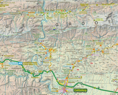 Swartberg & Klein-Karoo Touring Map: Edition 4 - Readers Warehouse