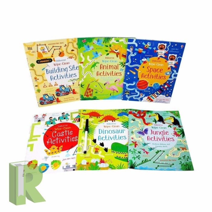 Usborne Wipe Clean Activity Book Collection - Readers Warehouse