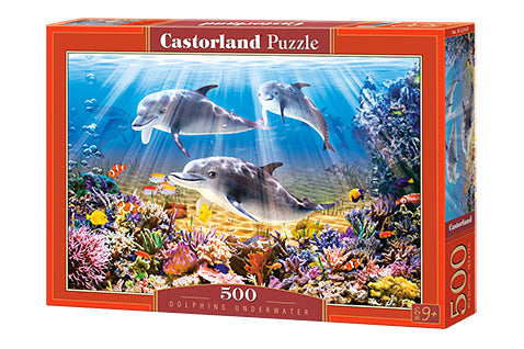 Dolphins Underwater - 500 Piece Puzzle